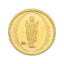 Sri Jagdamba Pearls Lord Vishnu 22k (916) 2gm Gold Coin-image-9