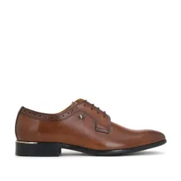 Louis Philippe Men's Brown Derby Shoes-image-40