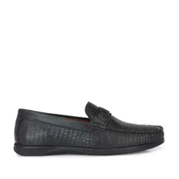 Alberto Torresi Men's Black Casual Loafers-picture-7