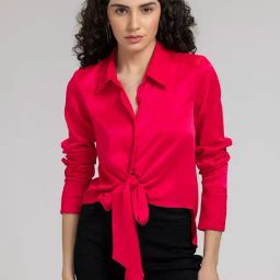 SHAYE Pink Regular Fit Shirt-image-98