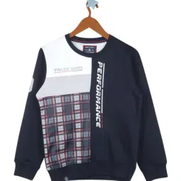 Monte Carlo Kids Navy & White Printed Full Sleeves Sweatshirt-image-98