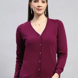 Monte Carlo Purple Wool Regular Fit Cardigan-picture-26