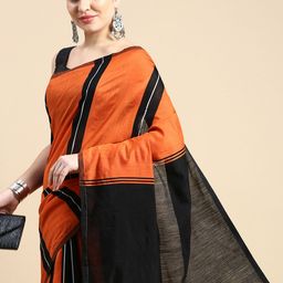 DESH BIDESH Ghicha Striped Cotton Silk Saree-picture-33
