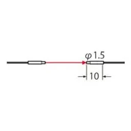 Panasonic Thru-Beam Type Cylindrical Type Fiber R2 mm, FT-S21-12