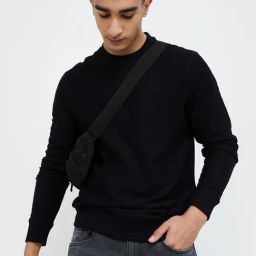 Forca By Lifestyle Black Regular Fit Sweatshirt-image-72