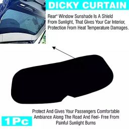 Auto Pearl Rear Dicky Sun Shade Black Compatible For Renault Kwid, Dicky_Kwid image 3