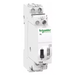 Schneider Electric 12 V DC 24 V AC Coil 16 A Switching Current DPST DIN Rail Power Relay, A9C30111-11