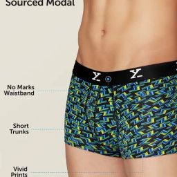 XYXX Multicolor Printed Micro Modal Trunks - Pack of 3 image 3