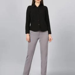 Powersutra Grey Polyester Regular Fit Trouser-image-17