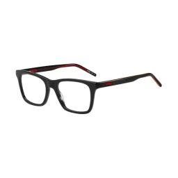 HUGO Black Rectangular Eye Frames for Men-image-91