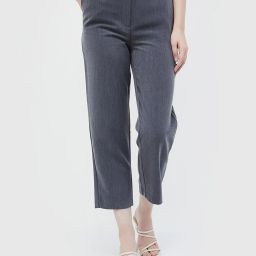 Code by Lifestyle Grey Textured Pants image 1