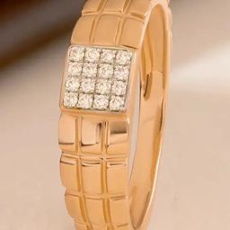 Mia by Tanishq Gridlock Drip Gold & Diamond Finger Ring-picture-21