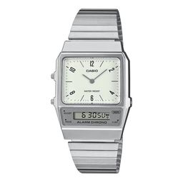 CASIO Unisex Dial & Stainless Steel Cuff Straps Analogue and Digital Chronograph Watch-image-85
