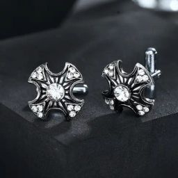 Voylla Silver Mystic Silver Cufflinks-picture-10
