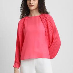 Allen Solly Pink Pleated Top-image-43