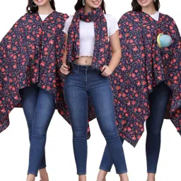 Secret Wish Pink Cotton Floral Nursing Cover-image-99
