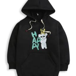 Zip Zap Zoop Boys Black Regular Fit Printed Hoodie-15