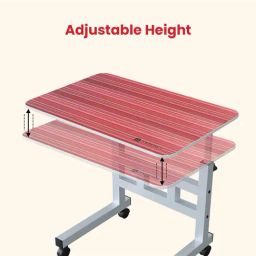 Portronics Red Multipurpose Movable & Adjustable Table image 2