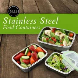 Femora High Steel Rectangular Lunch Box with Air Tight Lid (3800 ml) - Set of 3 image 3