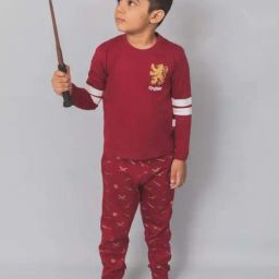 Nap Chief Unisex Red Cotton Character Based Full Sleeves Night Suits-image-63