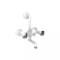 SUPREME Crown Series Wall Mixer Full Turn Plastic, Milky White-picture-14