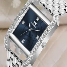 Exotica Fashion Women Embellished Analogue Watch EX-6095-PNP Blue-22