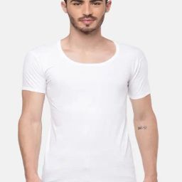 Ramraj White Cotton Slim Fit Vests Pack Of 2-image-20