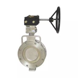 Flowtek 23.62 inch, 600 mm SS 304 Gear Operated Double Offset Spherical Disc Wafer Type Butterfly Valve-picture-18