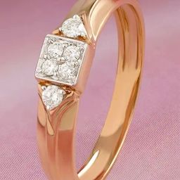 Mia by Tanishq Square Game Gold & Diamond Finger Ring-image-14