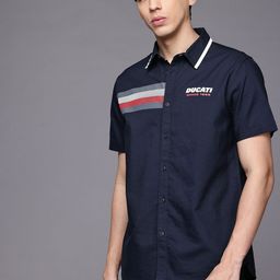 Ducati Stripe Detail Pure Cotton Shirt-image-64