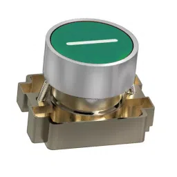 Essen Deinki 2NO+2NC Contact Green Flush Type Sign Push Button Switch with Metal Bracket & "I" Mark-19