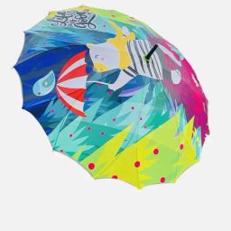 Little Surprise Box Multicolor Printed 2 Fold Umbrella-picture-47