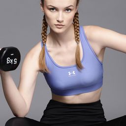 UNDER ARMOUR  Workout Bra Mid Padless-picture-17