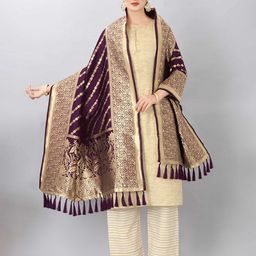 KALINI Woven Design Dupatta with Zari-16