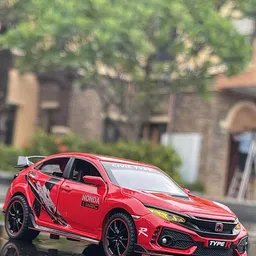 DARVICE Kids 1:32 Civic Light Sound Pull Back Car Vehicle-13
