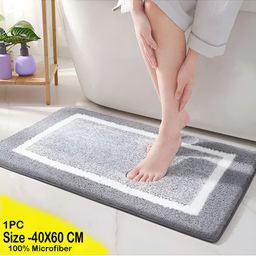 GBL COLLECTION Grey Cotton Water Resistant Floor Mat-image-59