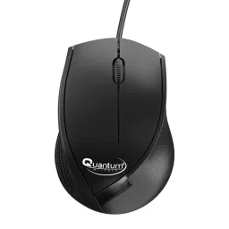 Quantum Wireless Mouse with Upto 12 Months Battery Life for PC, Laptop, MacBook (Black) , QHM260-30