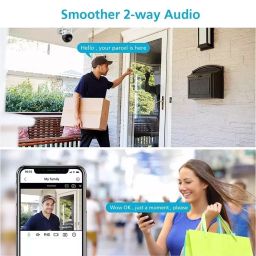 CAMLEIGH Two-Way Audio Wi-fi Camera 5 MP IP66 Waterproof with Night Vision & Built-in MicroSD Card Slot image 2