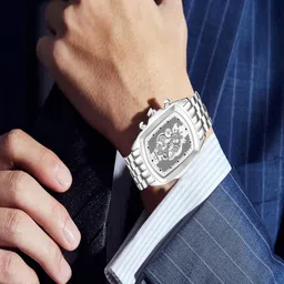 Hala Men Skeleton Rectangular Butterfly Regular Analogue Watch-3002 image 2