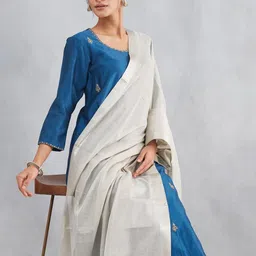 Fabindia Woven Design Tasselled Dupatta-picture-10