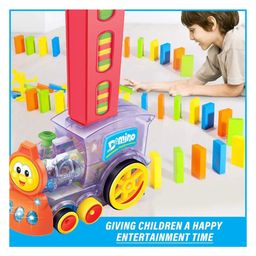 Toyshine Domino Train Toy Set With Light And Sound Multicolour - 60 Pieces-15
