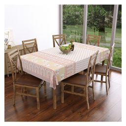 Blocks of India Cotton Table Cover For Six Seater Table-12