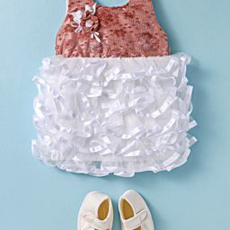 Enfance Sleeveless Floral Embroidered & Applique Layered Dress With Booties & Headband - Peach-picture-13