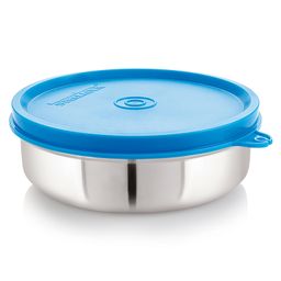 Steel Lock Flex Stainless Steel Container/Dabba with Lid Airtight for Food Storage, Easy to Carry, Leak Proof and Stackable (SL-31/350 ml) Blue.-28