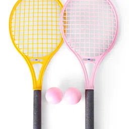 PEPPA PIG Tennis Set with 2 Rackets with Overgrip & 2 Balls - Yellow & Pink-picture-27