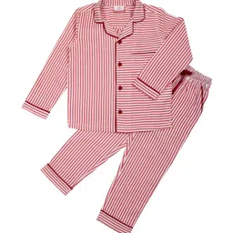 KRISS-CROX Unisex Kids Striped Night suit-picture-45