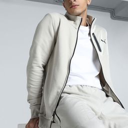 Puma Utility Overlay Cotton Long Sleeve Sweat Jacket-picture-44
