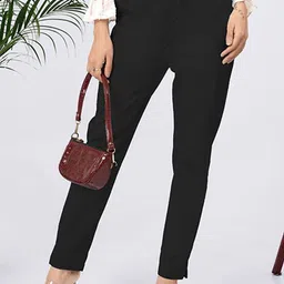 Larqi Women Comfort Low-Rise Easy Wash Trousers-picture-38