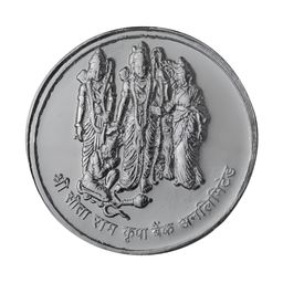 Pray Everyday 7-Pcs Silver-Plated Sita Ram Coins-image-40