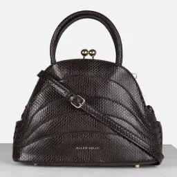 Allen Solly Brown Printed Medium Handbag-29